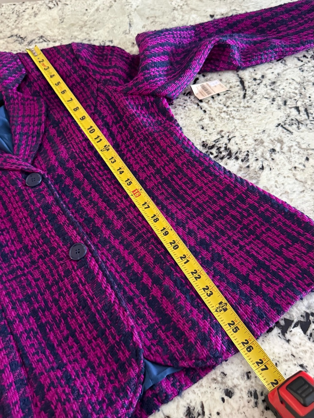 Coldwater Creek Jeweltone Tweed Jacket 14 NWT - Picture 12 of 14